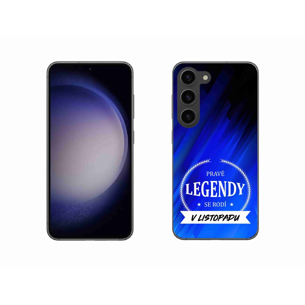 Gél borítás mmCase Samsung Galaxy S23 5G - Legendák novemberben kék háttérrel