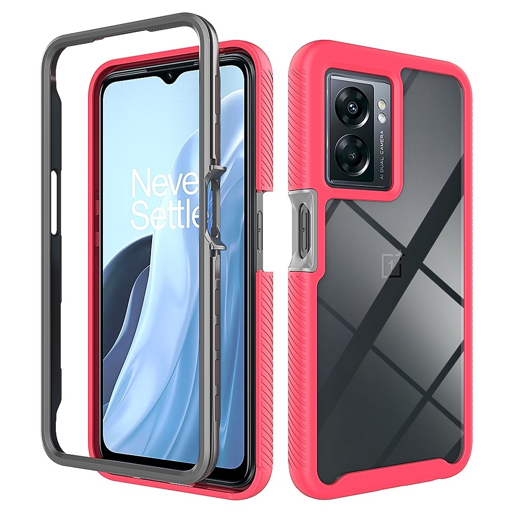 Tartós hibrid keretborítás a Realme Narzo 50 készülékhez - rózsaszínű