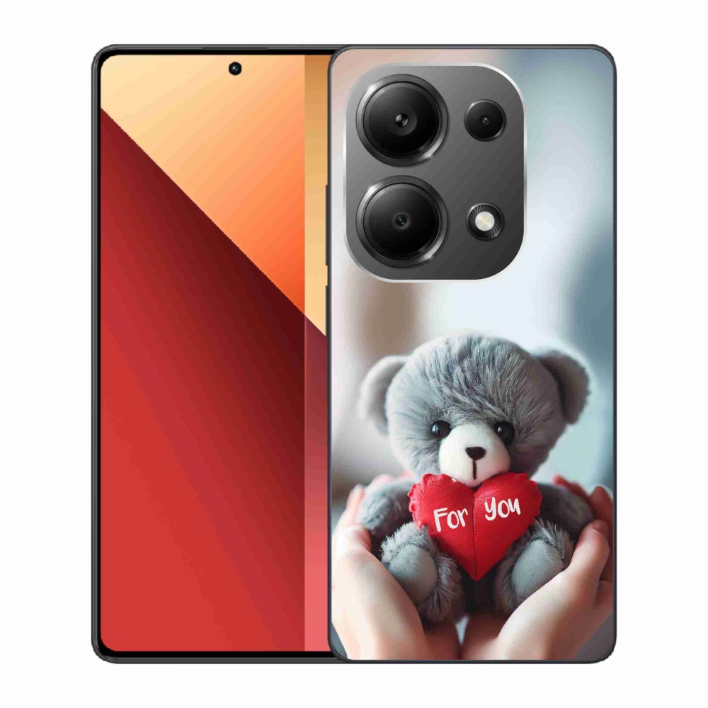 Gél borítás mmCase a Xiaomi Redmi Note 13 Pro 4G/Poco M6 Pro számára - mackó a szerelmeseknek