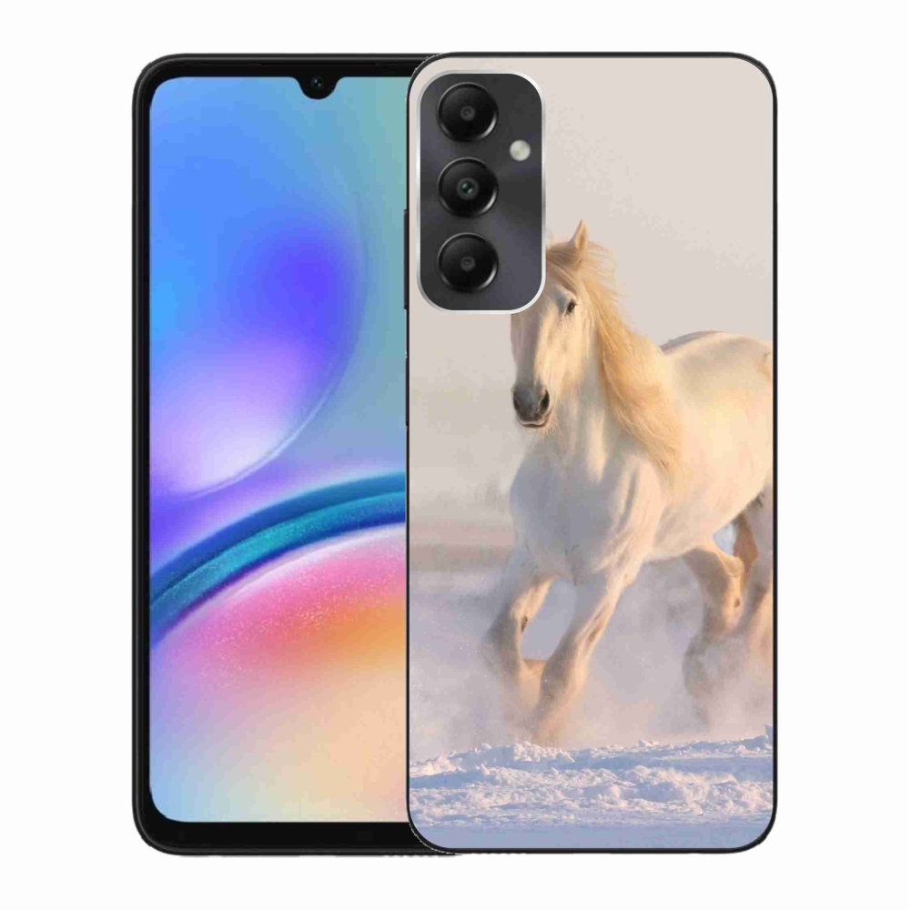 Gél tok mmCase Samsung Galaxy A05s készülékhez - ló a hóban