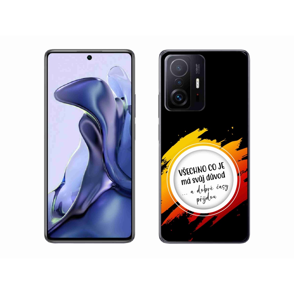 Gél borítás mmCase a Xiaomi 11T-hez - idézet 3 fekete háttér