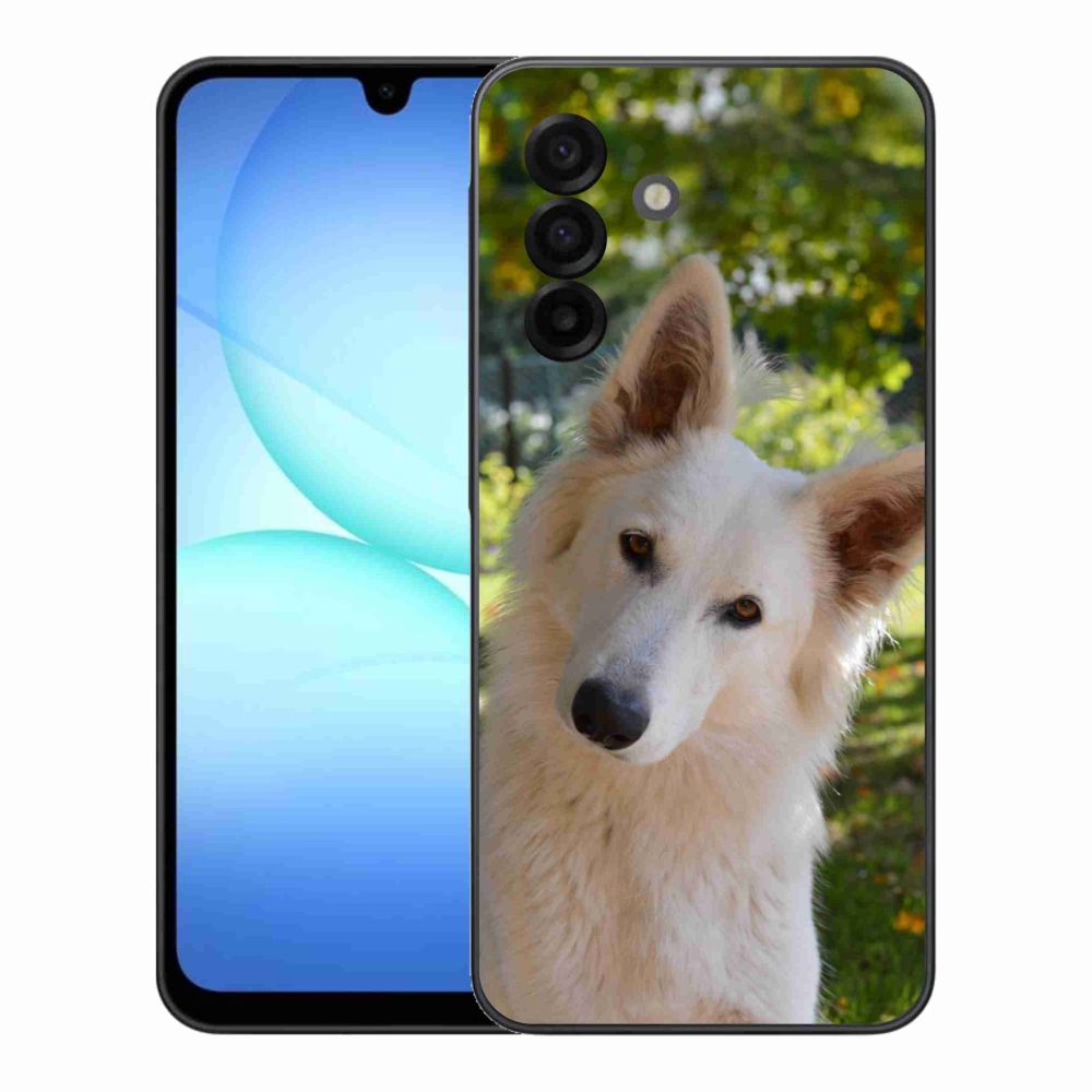 Gél borítás mmCase Samsung Galaxy A17 5G - Fehér svájci juhász 1