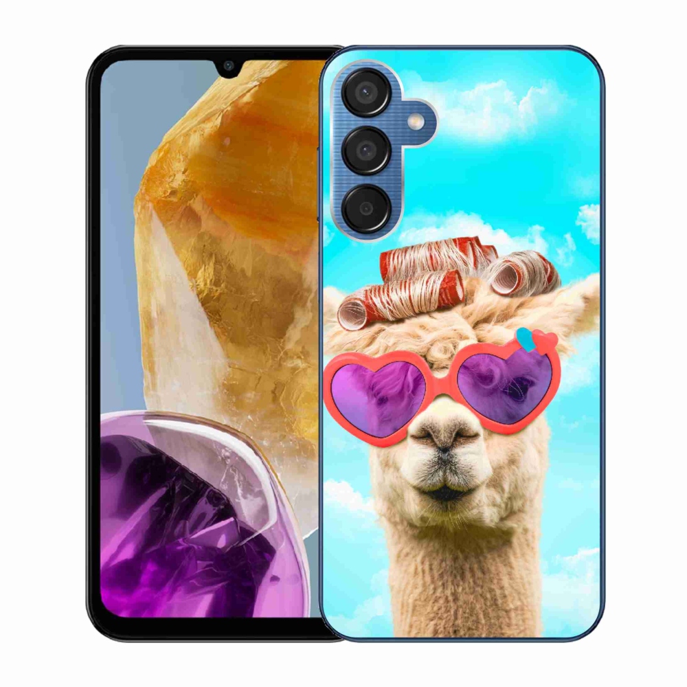 Zselés borítás mmCase Samsung Galaxy M15 5G - szemüveges láma