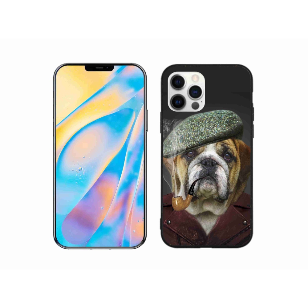 Zselés borítás mmCase iPhone 12 Pro készülékhez - kutya csővel