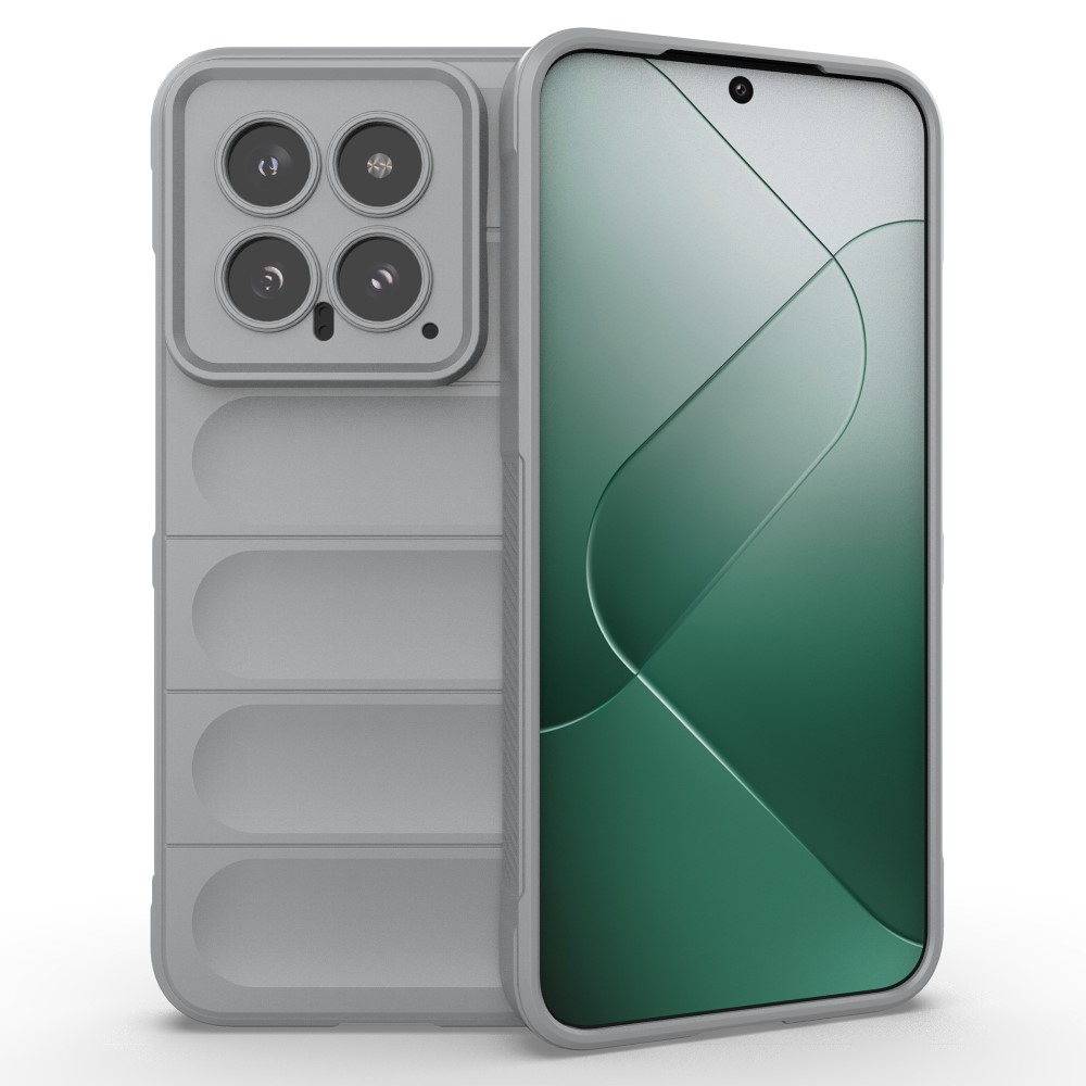 Rugg tartós zselés tok Xiaomi 14 - világosszürke