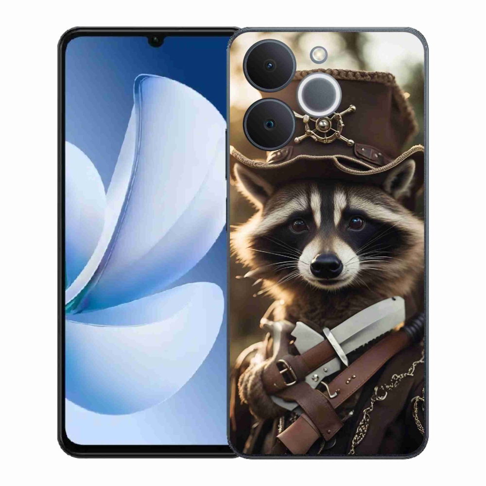 Zselés borítás mmCase a Realme Note 70T számára - mosómedve egyenruhában