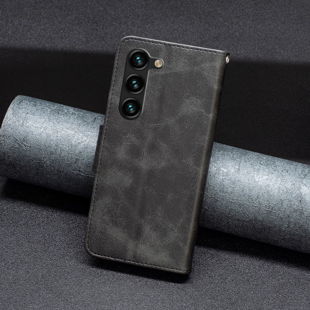 Könyvtáska tok Samsung Galaxy S25+ készülékhez - fekete