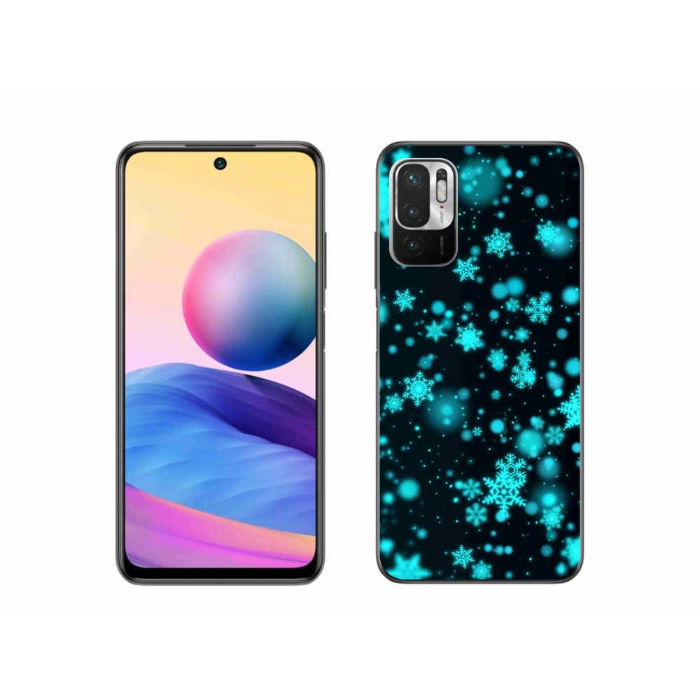 Gél borítás mmCase a Xiaomi Poco M3 Pro/5G-hez - hópelyhek 1