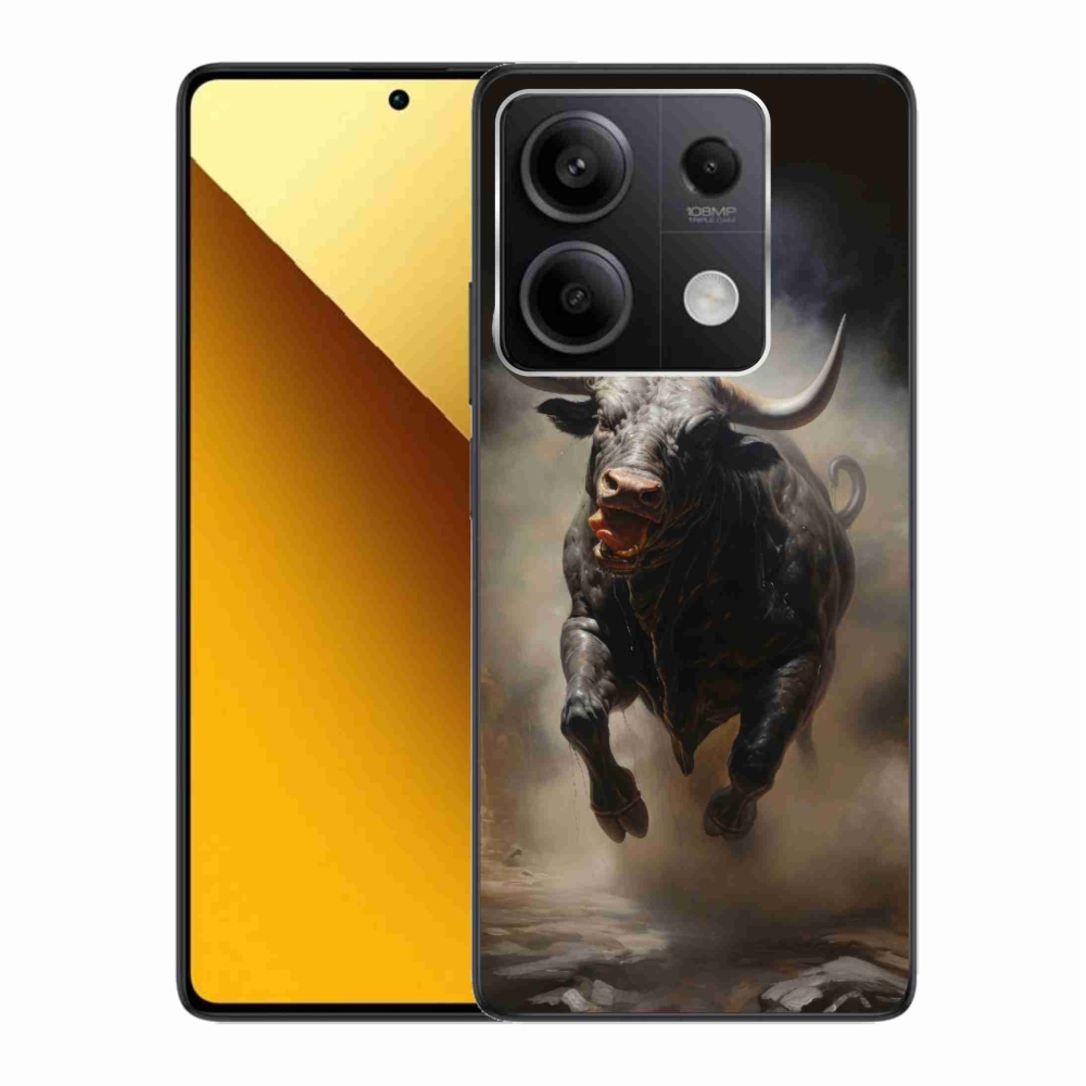 Gél borítás mmCase a Xiaomi Redmi Note 13 5G számára - dühös bika