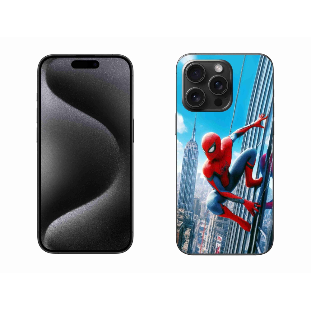 Zselés borítás mmCase iPhone 15 Pro Max készülékhez - pókember