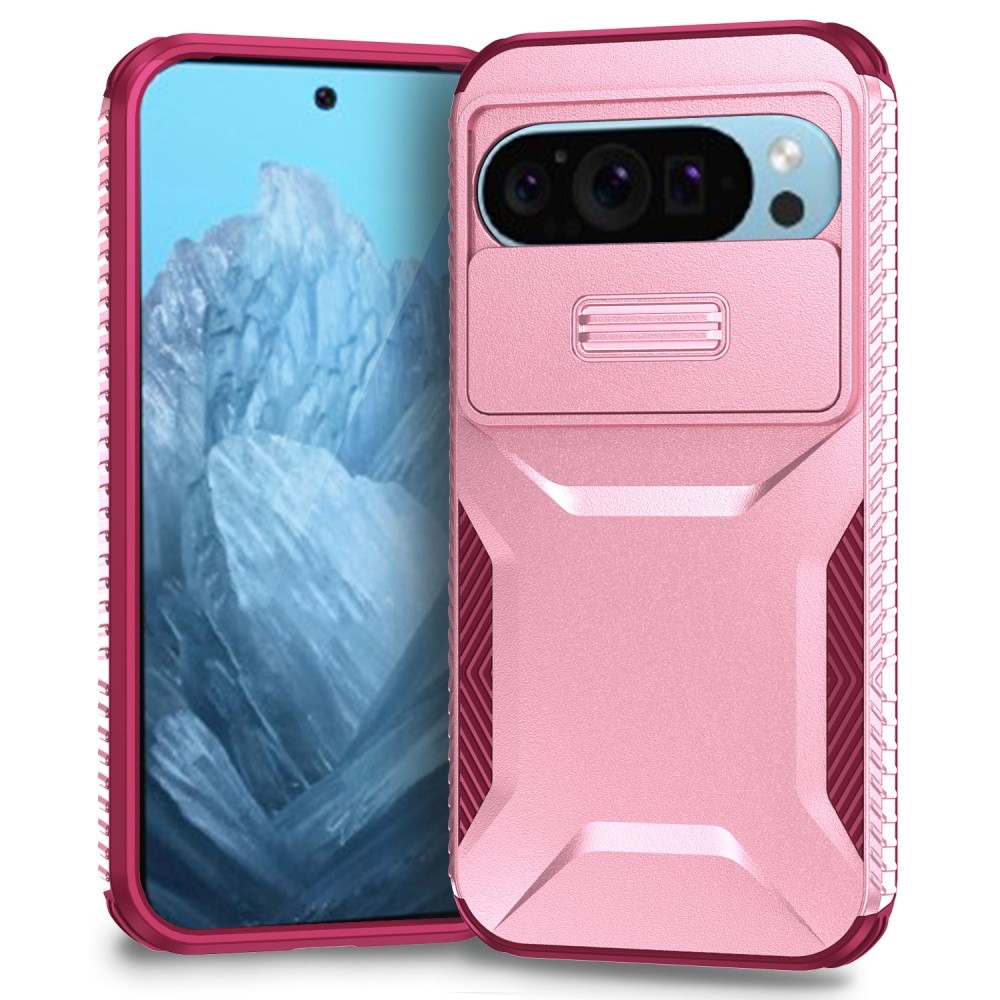 Fedél ellenálló borítás a Google Pixel 9/9 Pro készülékhez - rózsaszín/bor
