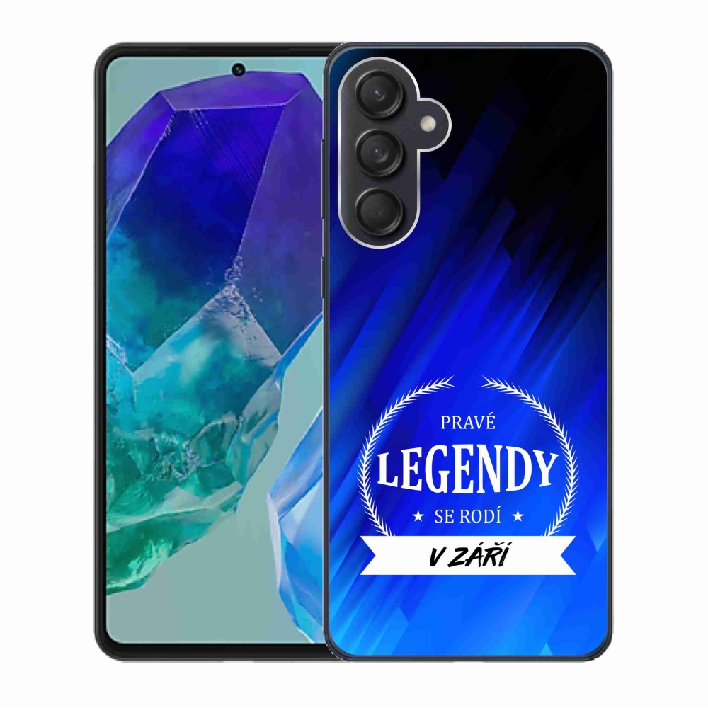 Gél borító mmCase Samsung Galaxy M55 5G - Legendák szeptemberben kék háttérrel