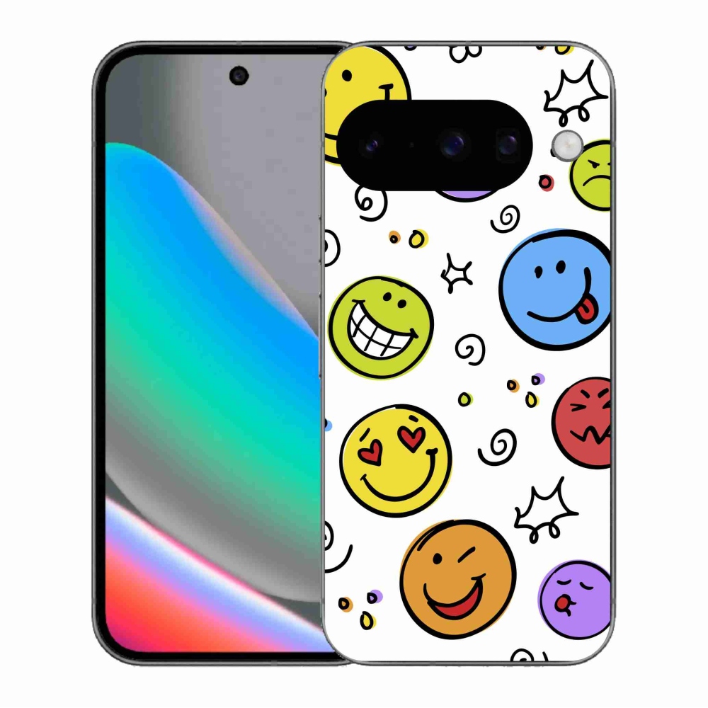 Gél borítás mmCase a Google Pixel 10 számára - smiley-k