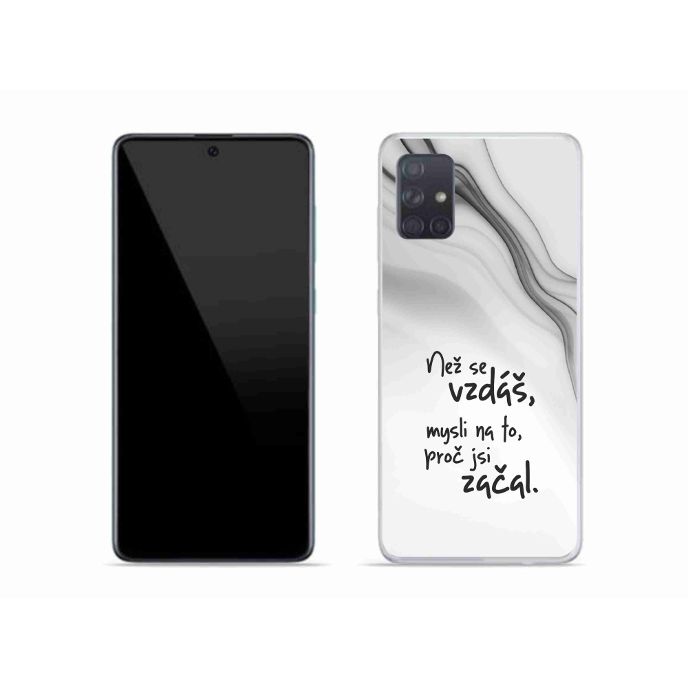 Gél borítás mmCase Samsung Galaxy A51 - idézem 2 fehér háttérrel