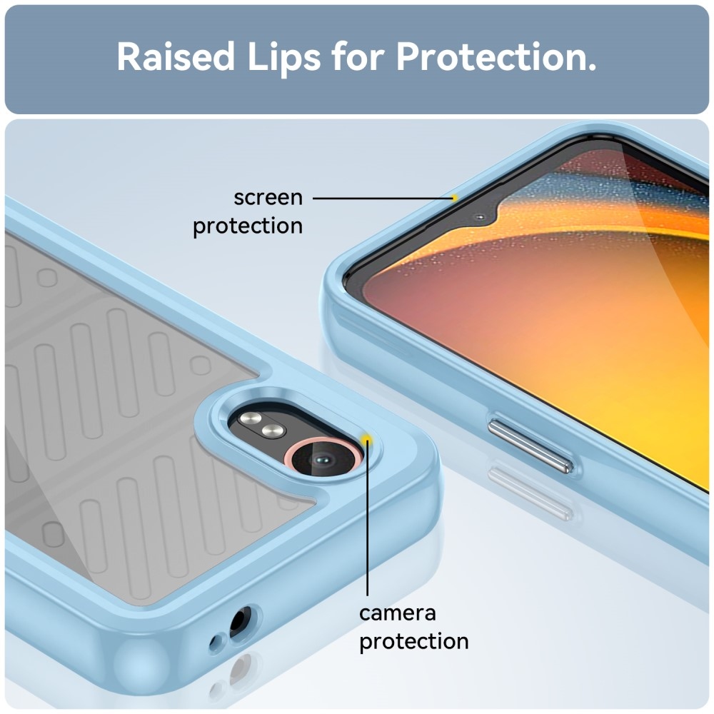 Gél tok fix hátlappal Samsung Galaxy Xcover 7 készülékhez - kék