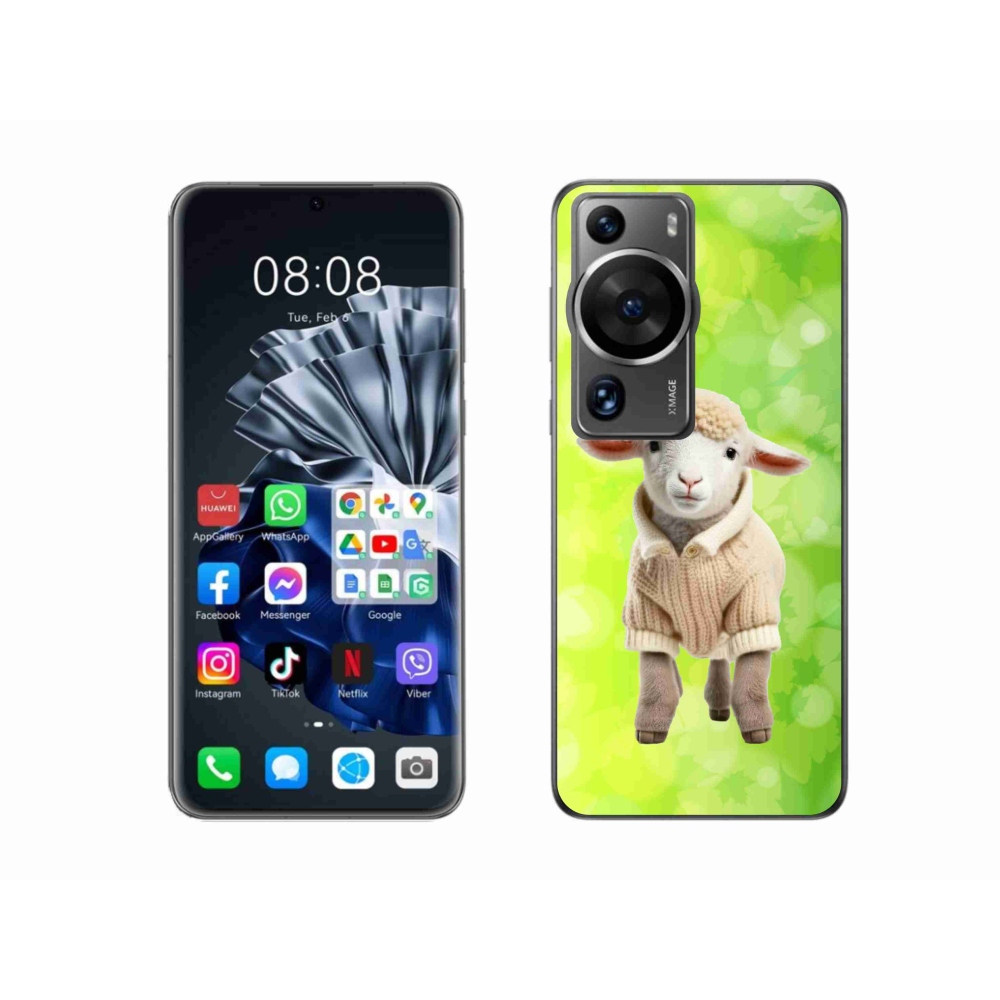 Gél borítás mmCase a Huawei P60 Pro számára - bárány pulóverben