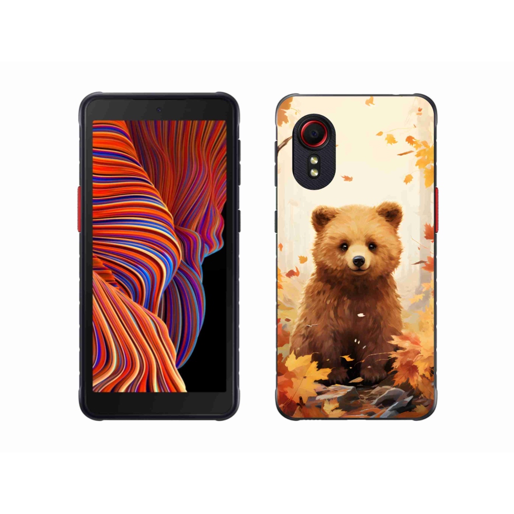 Gél borítás mmCase Samsung Galaxy Xcover 5 - medve az erdőben