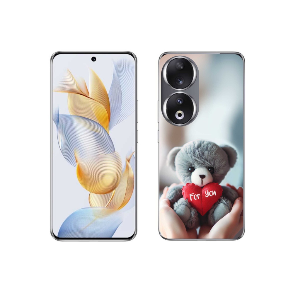 Gél borítás mmCase a Honor 90-hez - mackó a szerelmesek számára