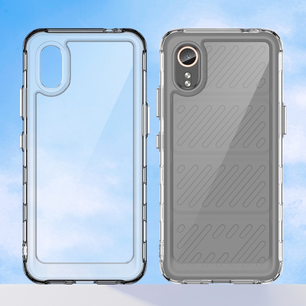 Gél tok kemény hátlappal Samsung Galaxy Xcover 7 készülékhez - átlátszó