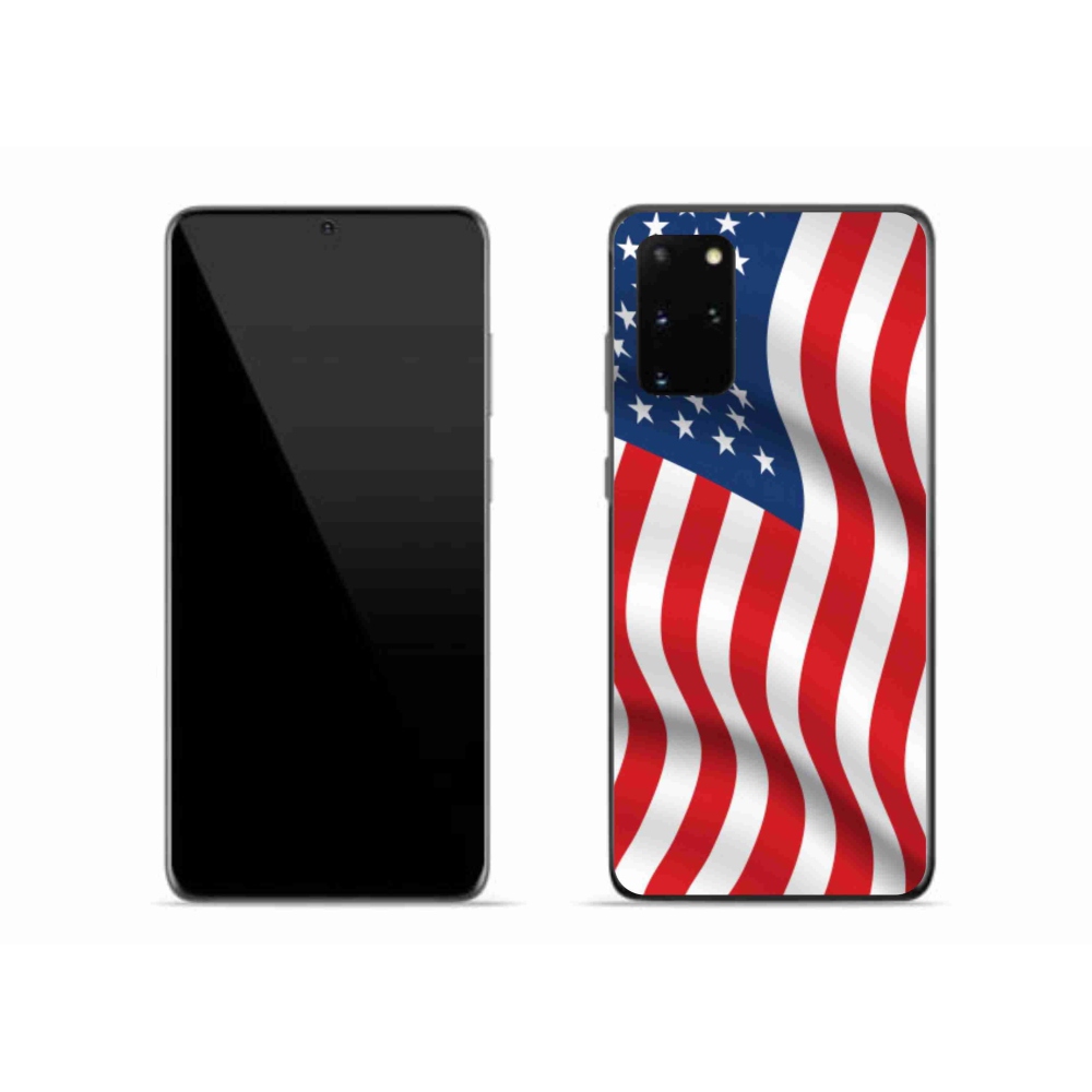 Gél védőhuzat mmCase Samsung Galaxy S20 Plus - amerikai zászlóhoz