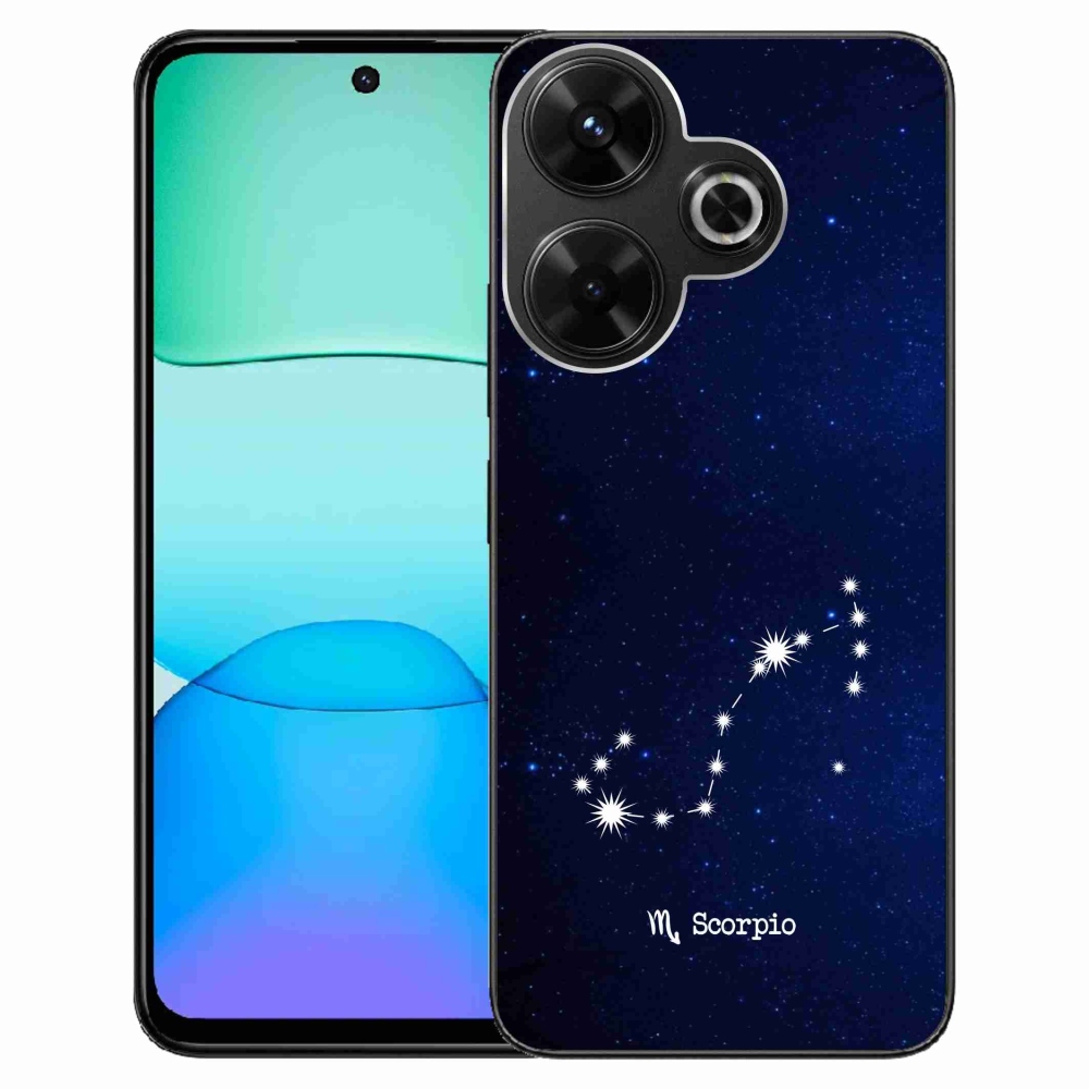 Gél borítás mmCase a Xiaomi Redmi 13 4G/Poco M6 4G - Skorpió csillagképhez