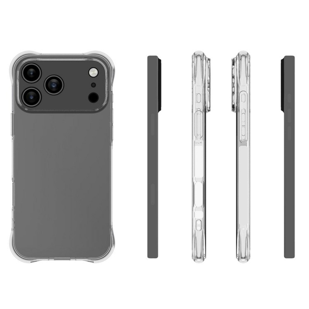 Átlátszó zselés tok iPhone 17 Pro Max készülékhez - átlátszó