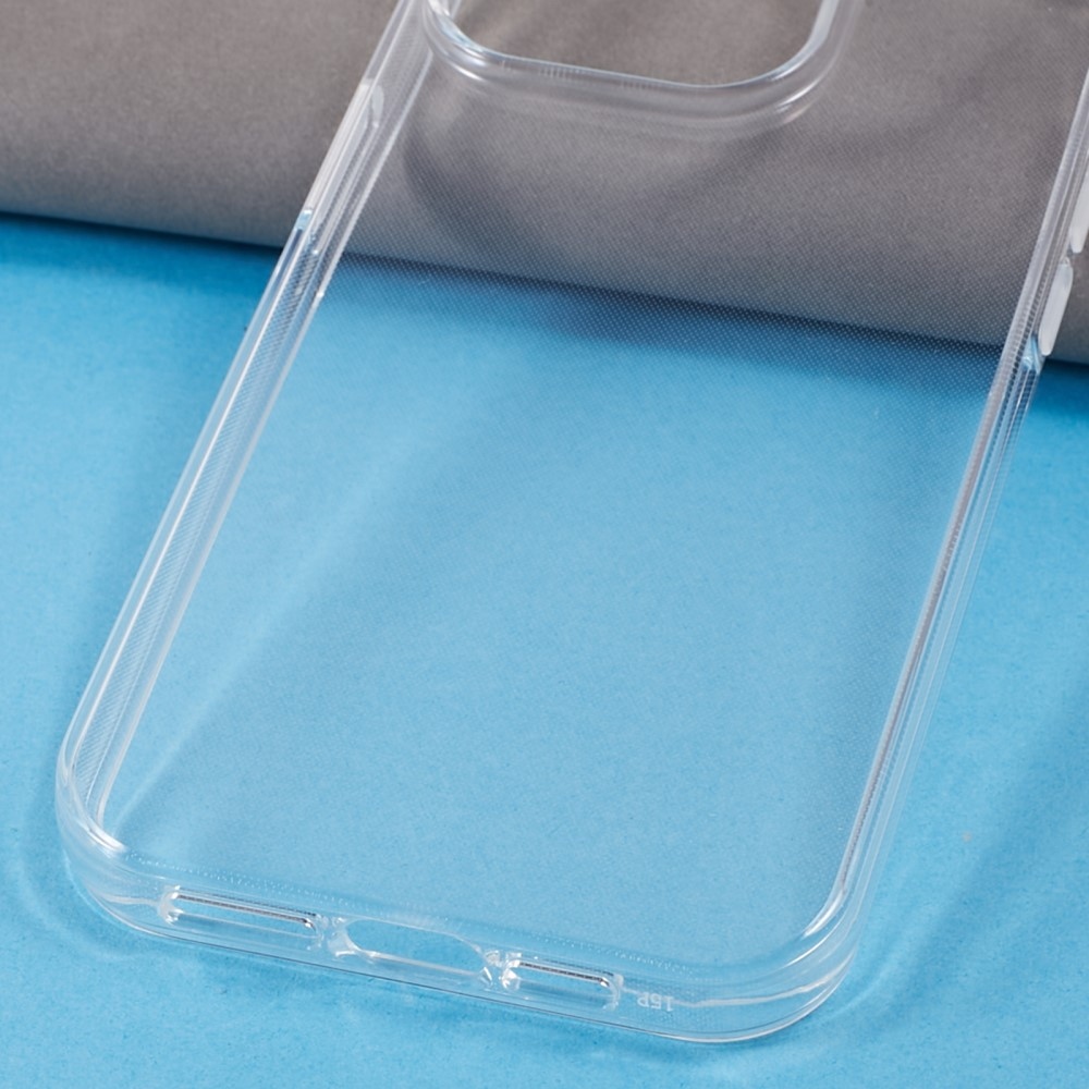 Átlátszó zselés tok iPhone 15 Pro készülékhez - átlátszó
