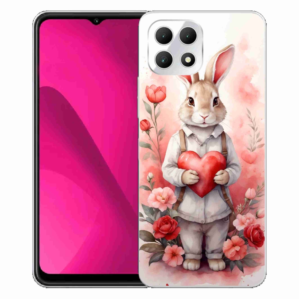 Zselés borítás mmCase a T-Mobile T Phone 2 készülékhez - nyúl szívvel