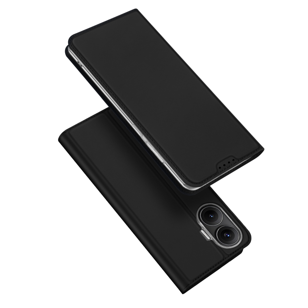 DUX könyvtáska Xiaomi Poco F7 5G-hez - fekete