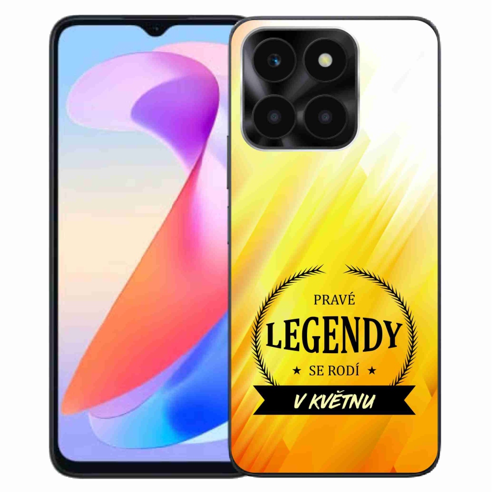 Gél borítás mmCase a Honor X6a készülékhez - Legends in May sárga háttérrel