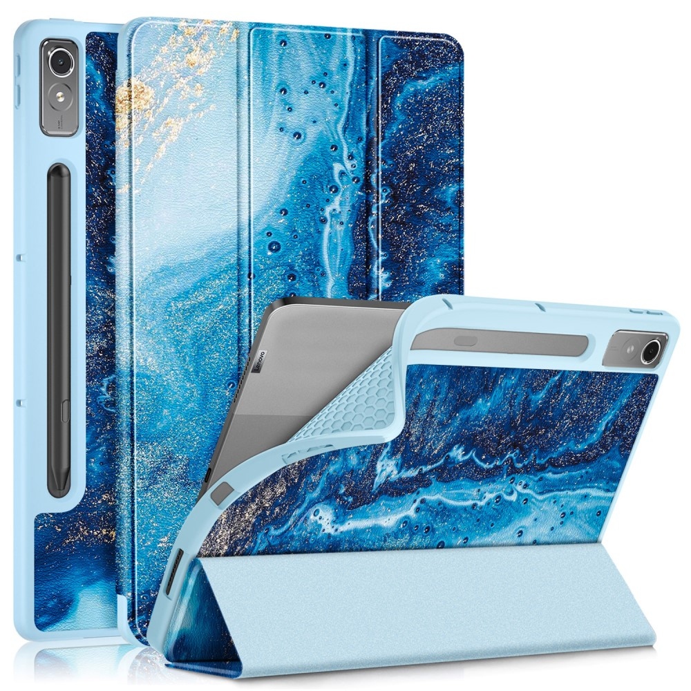 Patte intelligens záró tok Lenovo Tab P12 tablethez - hullámok