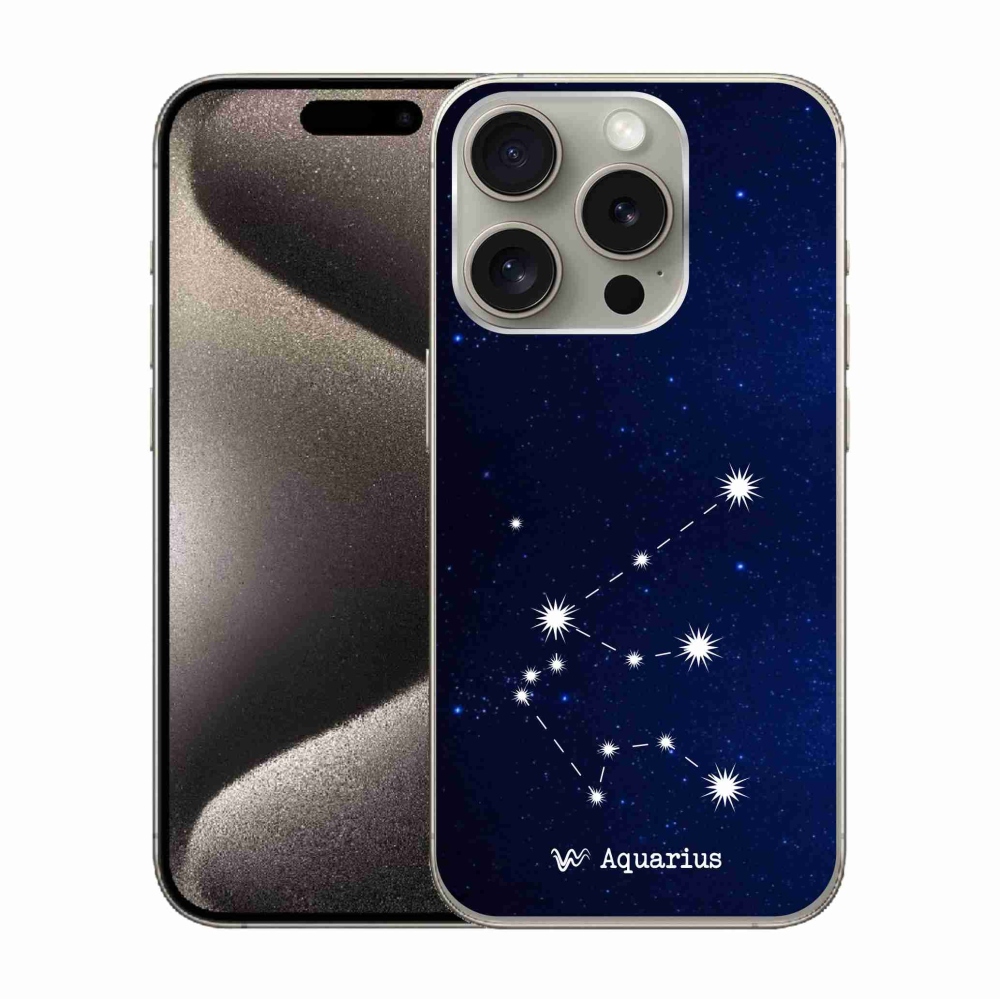 Zselés borítás mmCase iPhone 15 Pro készülékhez - Vízöntő