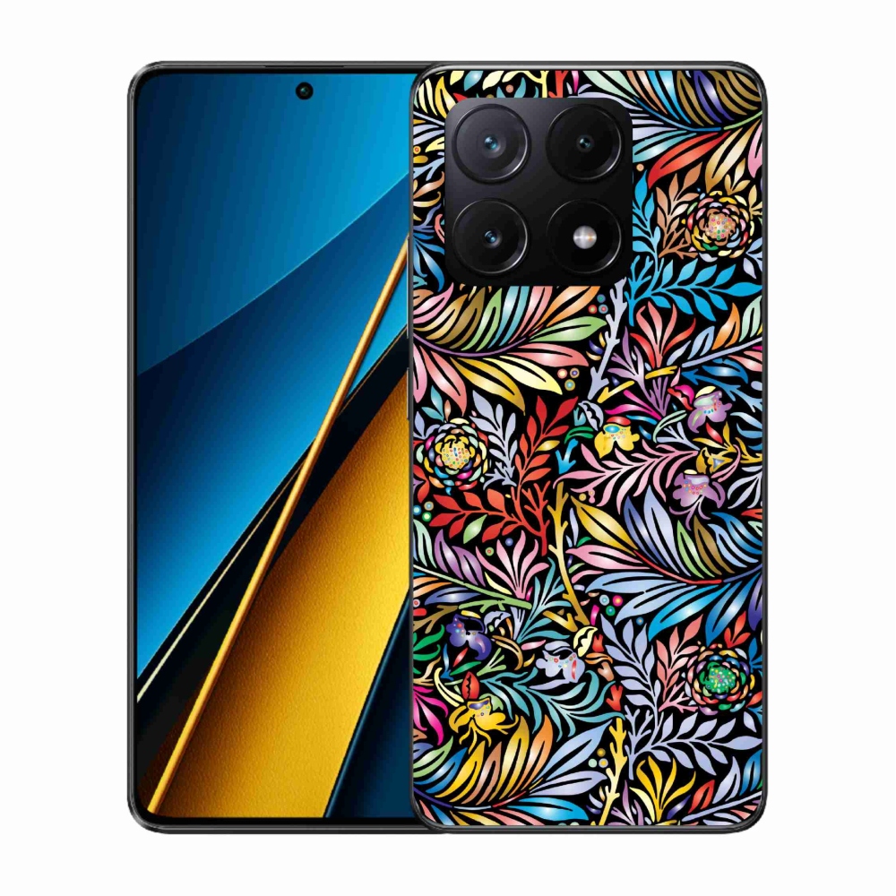 Gél borító mmCase a Xiaomi Poco X6 Pro 5G számára - virágok 5