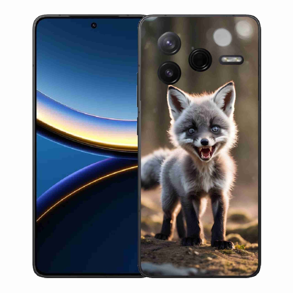 Gél borítás mmCase a Xiaomi Poco F7 Pro számára - angry fox