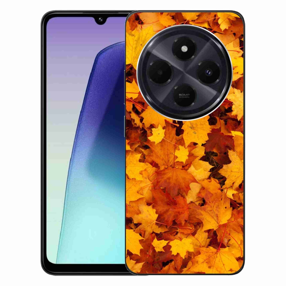 Gél borítás mmCase a Xiaomi Redmi 14C/Poco C75-hez - juharlevelek