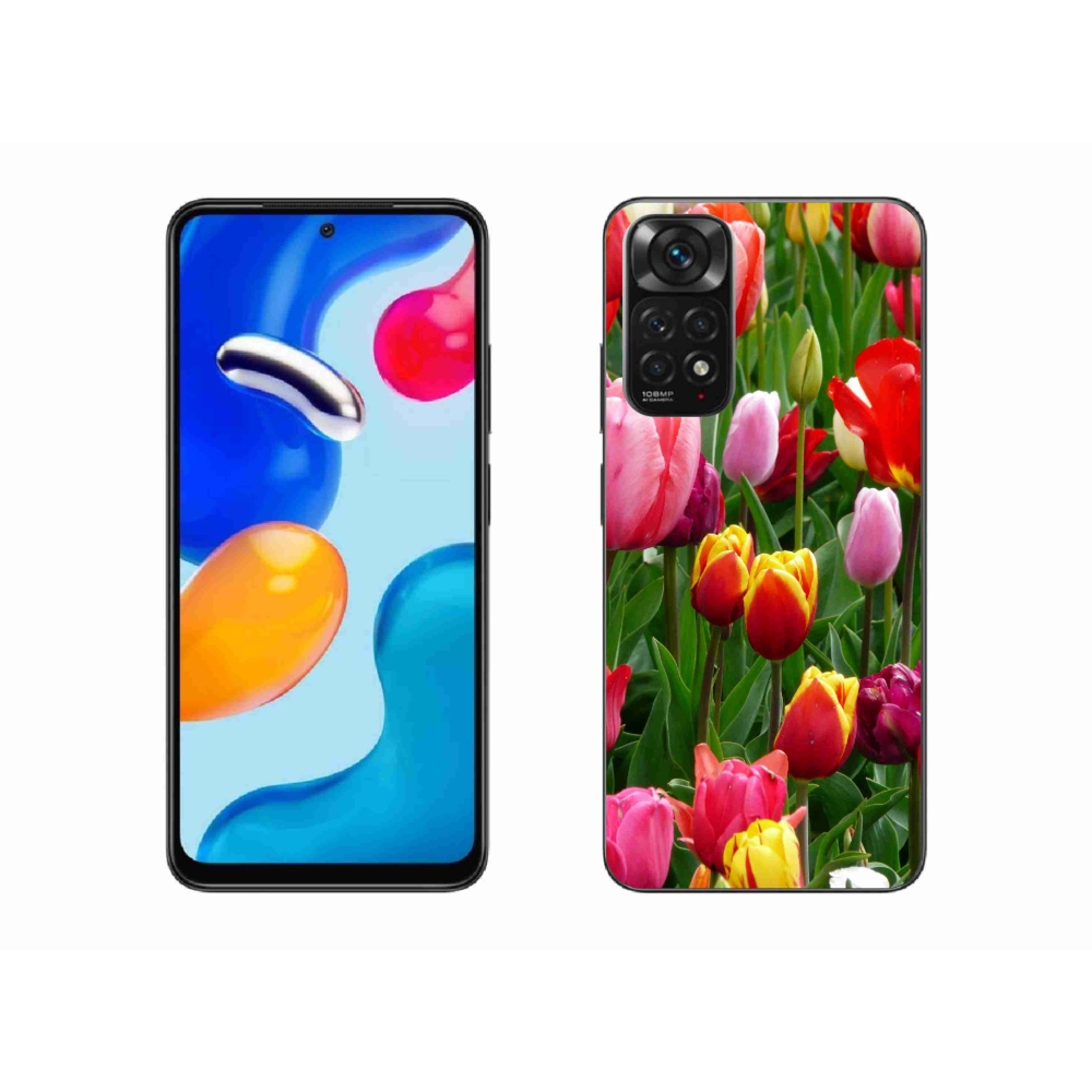 Gél borítás mmCase a Xiaomi Redmi Note 11S 4G-hez - tulipánok