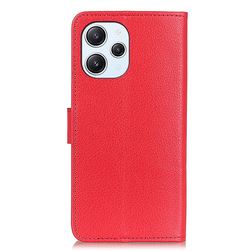 Litchie könyv tok a Xiaomi Redmi 12 4G/5G készülékhez - piros