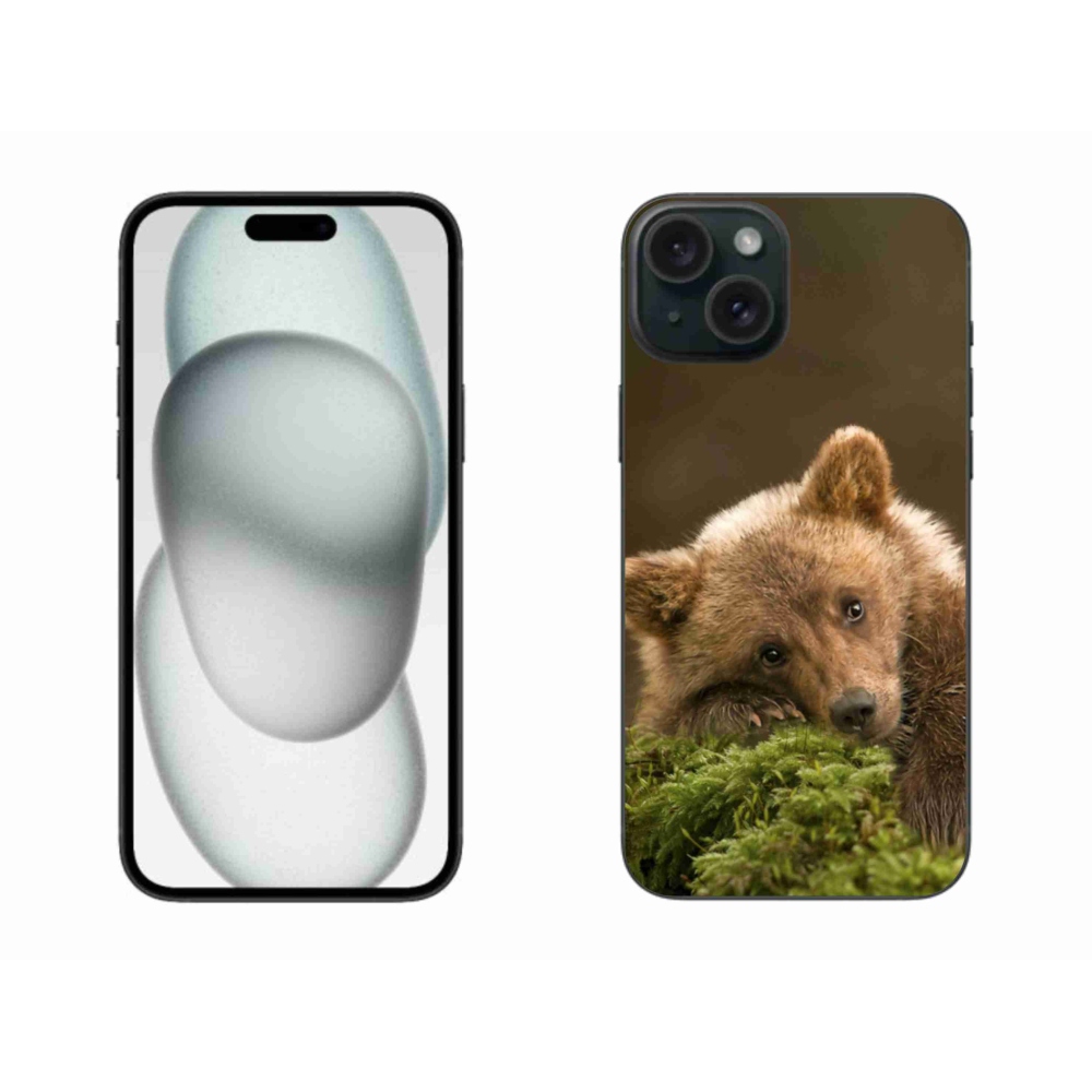 Gél védőburkolat mmCase iPhone 15 Plus készülékhez - medve
