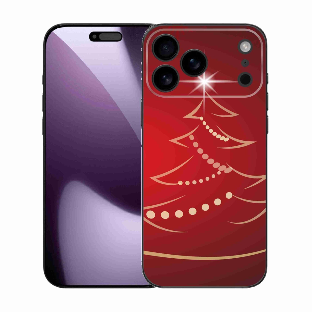 Gél borítás mmCase iPhone 17 Pro Max készülékhez - karácsonyfa karikatúra