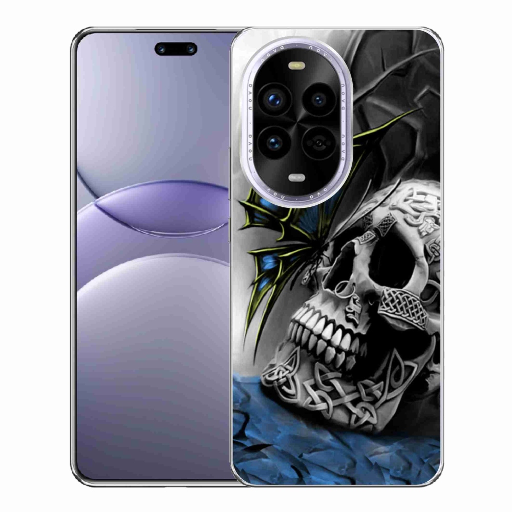 Gél borítás mmCase a Huawei Nova 13 Pro 5G-n - pillangó és koponya