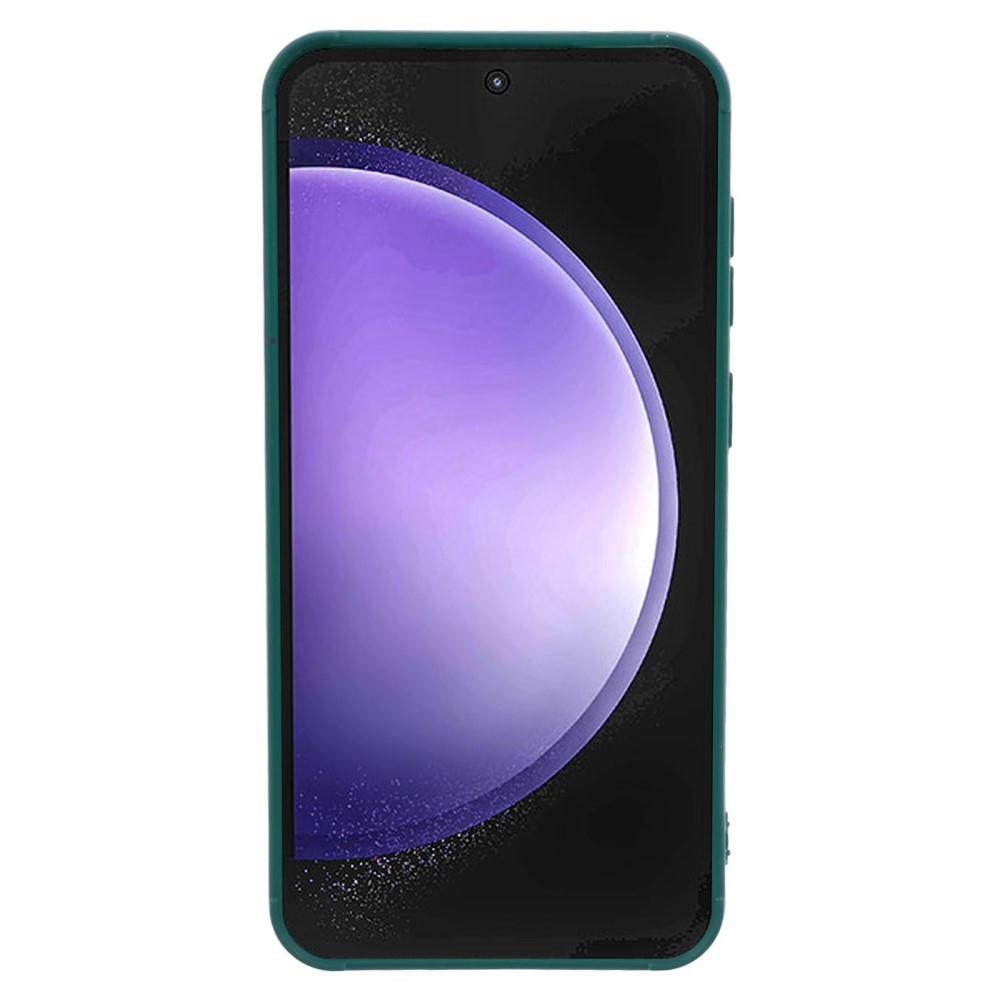 Rácsos tartós zselés tok Samsung Galaxy S23 FE készülékhez - zöld