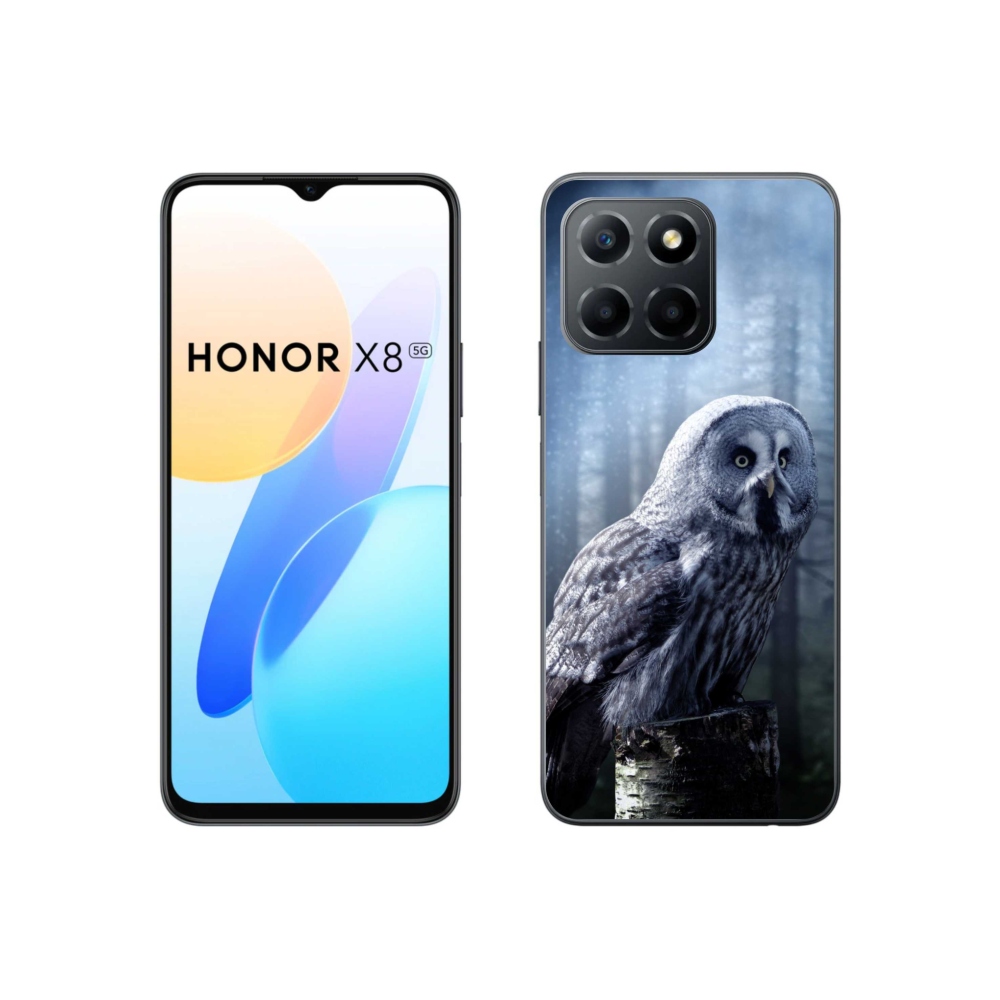Zselés borítás mmCase a Honor X8 5G/70 Lite 5G számára - bagoly