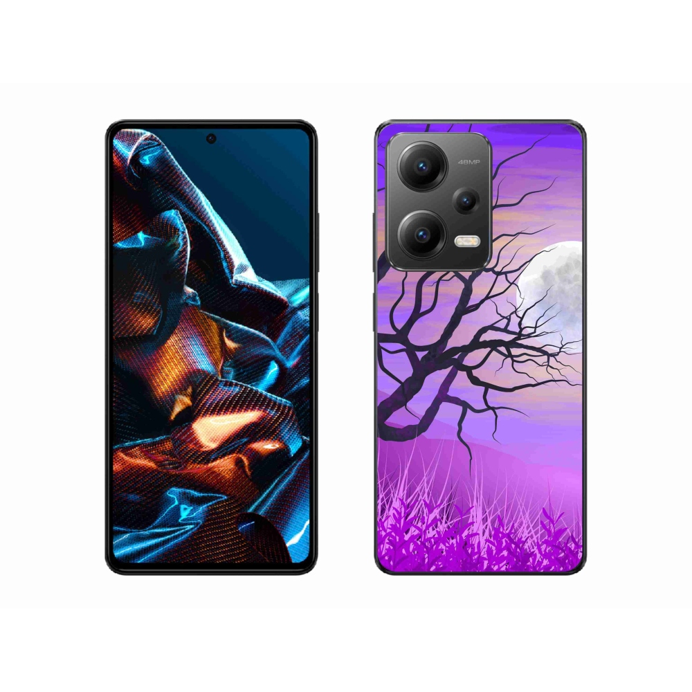 Gél tok mmCase a Xiaomi Redmi Note 12 Pro 5G számára - rajzfilmes kidőlt fa