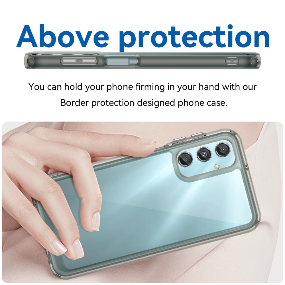 Gél tok kemény hátlappal a Samsung Galaxy A25 5G készülékhez - szürke