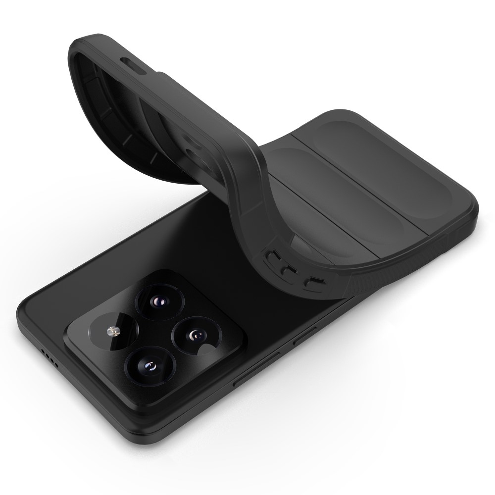 Rugg tartós zselés tok Xiaomi 14 Pro-hoz - fekete