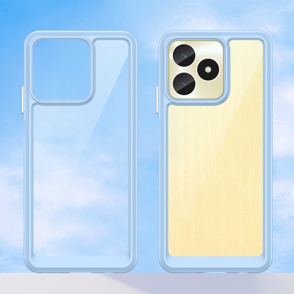 Gél tok fix hátlappal a Realme C51/C53 készülékhez - kék