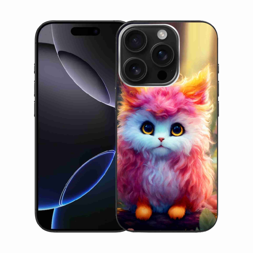 Gél borítás mmCase iPhone 16 Pro készülékhez - aranyos cica 5