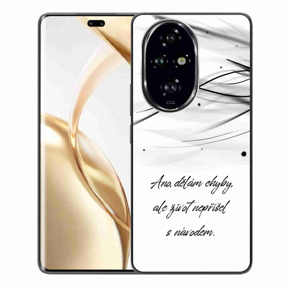 Zselés borító mmCase a Honor 200 Pro 5G készülékhez - idézem fehér háttér