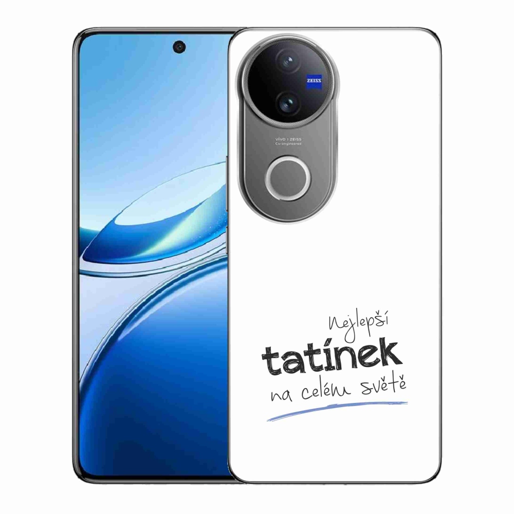 Gélburkolat mmCase a Vivo V50 5G-n - legjobb apuci 4 fehér háttérrel