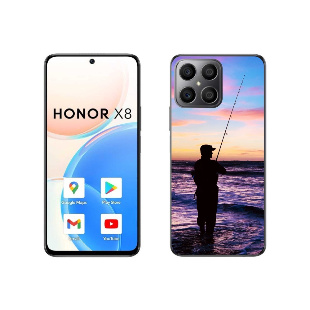 Zselés borítás mmCase a Honor X8 4G-hez - halászat 1